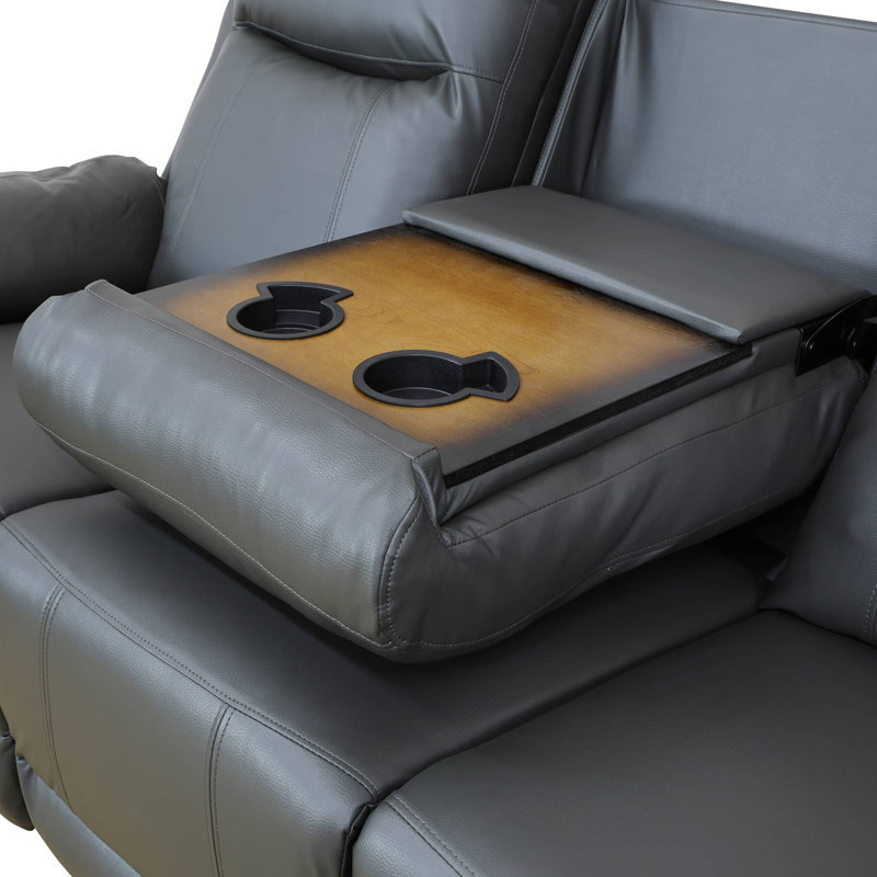 Wrought Studio™ Iszak 3 Piece Faux Leather Power Reclining Living